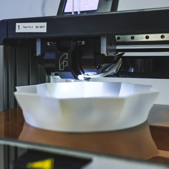 Kunststofftechnik Kredit (Fertigung von Kunststoff mit Hilfe eines 3D-Druckers)