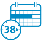 38h-Woche TAB-Karriere: Icon 38 Stunden-Woche.