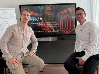 Martin Schiele, CEO und Co-Founder, und Hendrik Fischer, Key Account Manager, der AI UI GmbH.