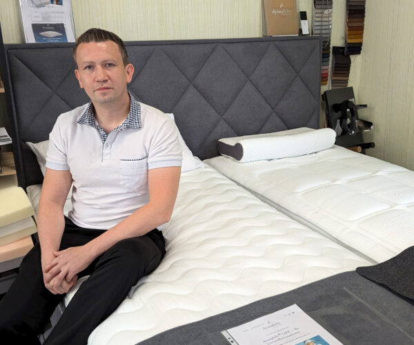 Inhaber Toni Weißbrodt vom Bettenfachmarkt Meiningen.