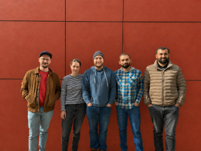 Das Team der PERCEPTEC GmbH - von links: Markus Leicht, Ilka Urban, Nico Trinks, Muhammad Fahad, Muhammad Hassnain Barkat (es fehlt: Thorsten Boss).