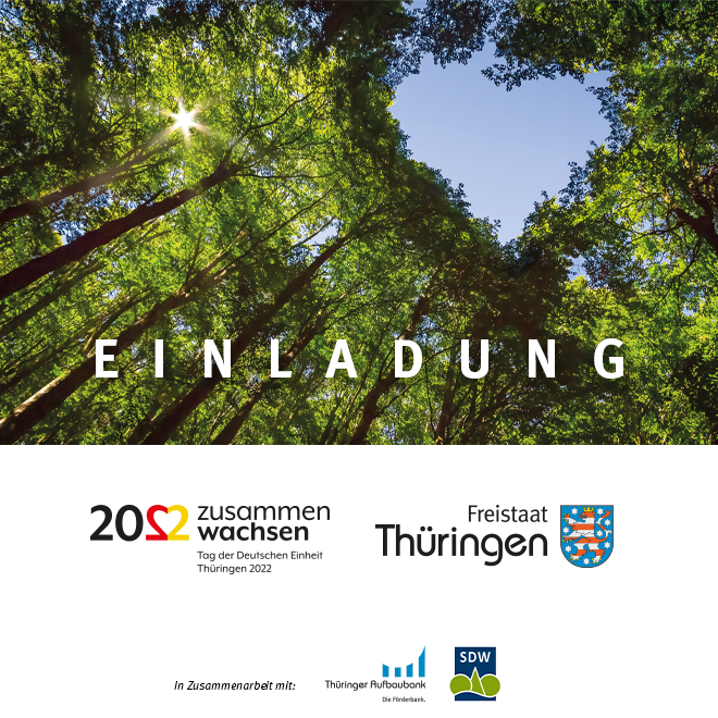 Tag des Baumes_Sponsorenabend Tag der Einheit Grafik Onlinemaske Einladung