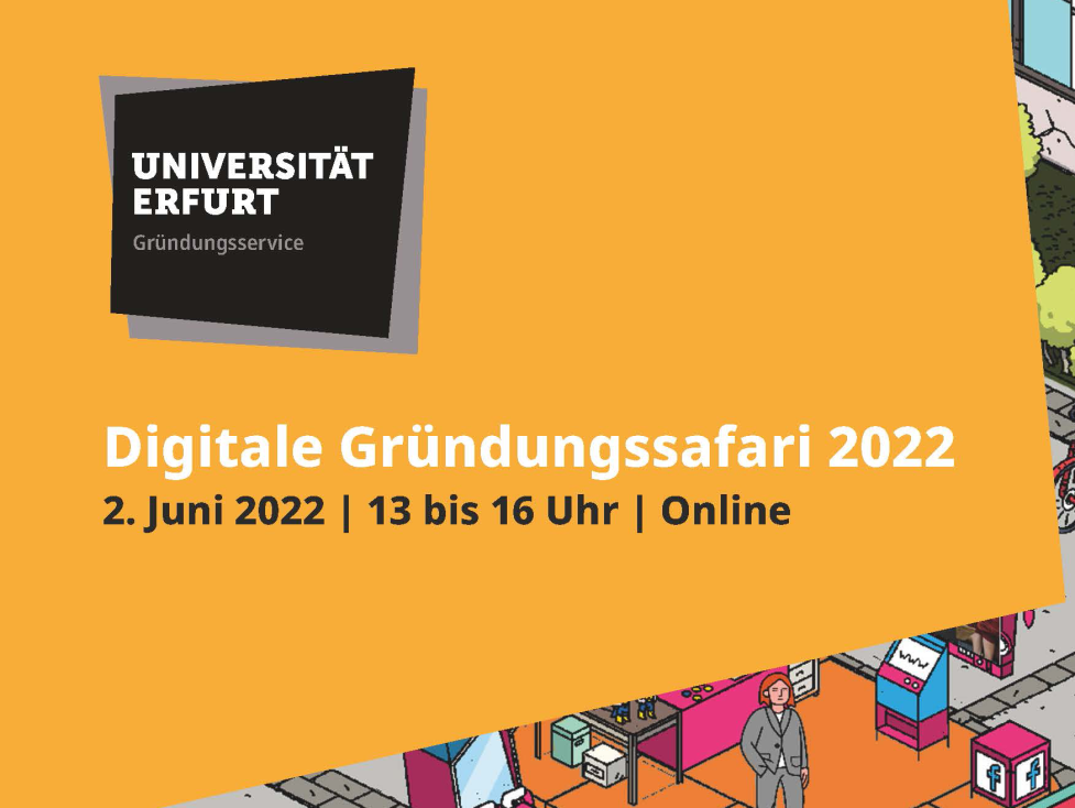 An der Uni Erfurt findet 2022 die Gründersafari statt.
