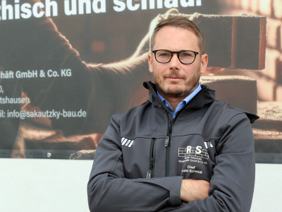 Die Unternehmensnachfolge in der Baubranche (auf dem Bild: André Schmidt, Geschäftsführer der Fima Raimar Sakautzky Baugeschäft GmbH & Co. KG)