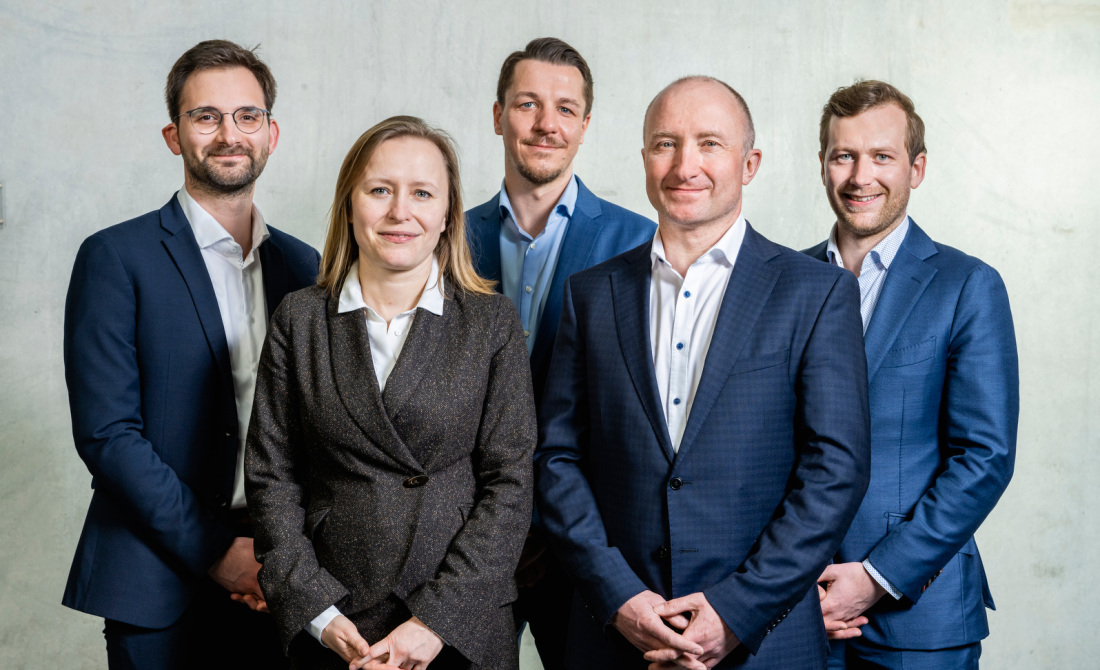 Das Team der Kommunalberatung der Thüringer Aufbaubank (auf dem Bild sehen sie die fünf Mitglieder des Beratungsteams)