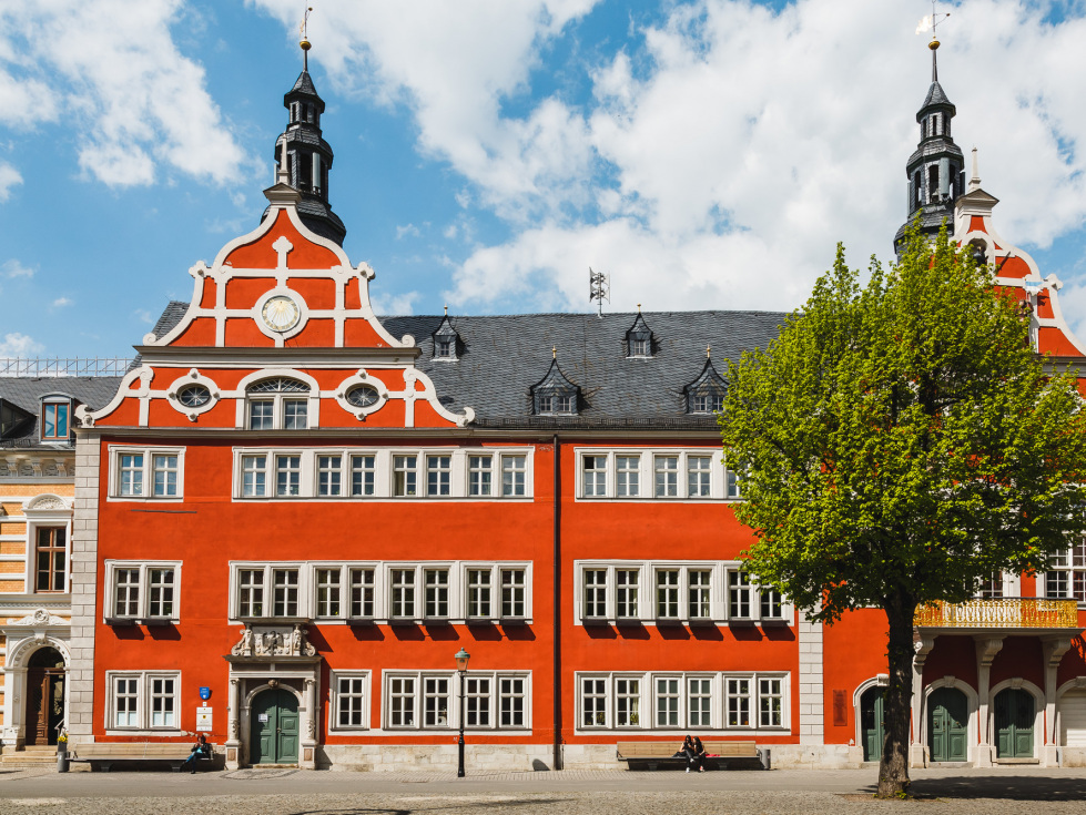 Thüringer Kommunalmonitor 2019: Im Bild zu sehen ist das Rathaus in Arnstadt.