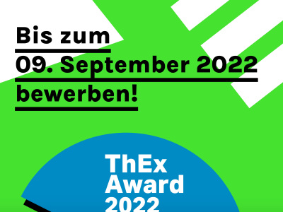 Bis zum 9. September 2022 für den ThEX-Award bewerben!