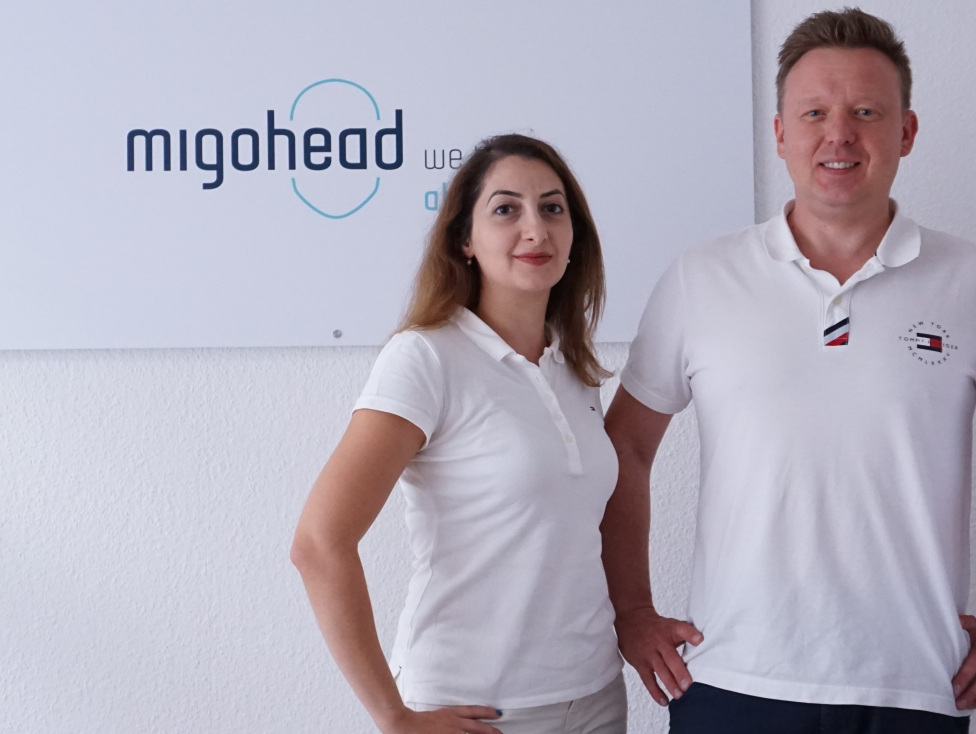 Flora Mirzoyan und Roman Golovkov gründeten das Start-up migohead.