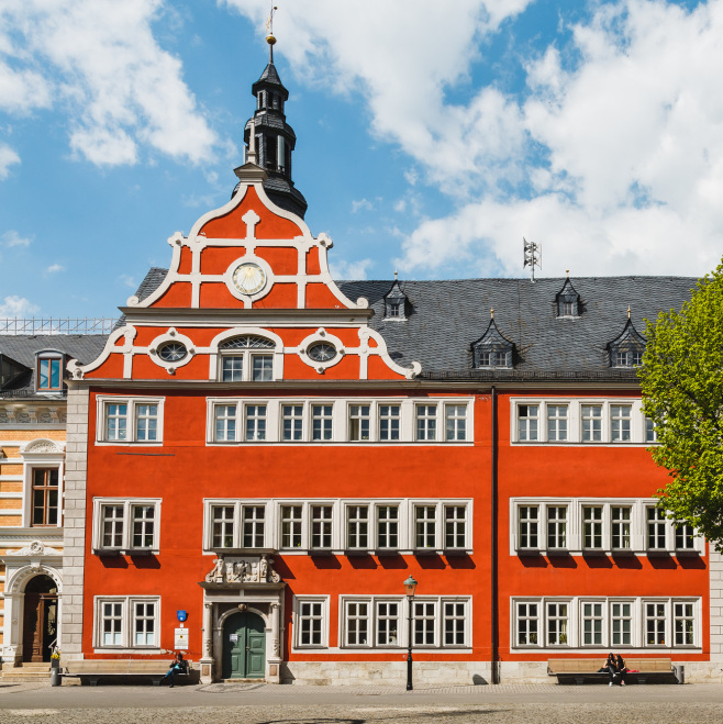 Thüringer Kommunalmonitor 2019: Im Bild zu sehen ist das Rathaus in Arnstadt.
